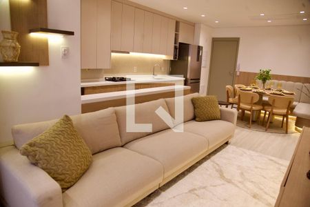 Sala de apartamento para alugar com 2 quartos, 81m² em Brooklin, São Paulo
