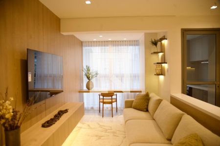 Sala de apartamento para alugar com 2 quartos, 81m² em Brooklin, São Paulo