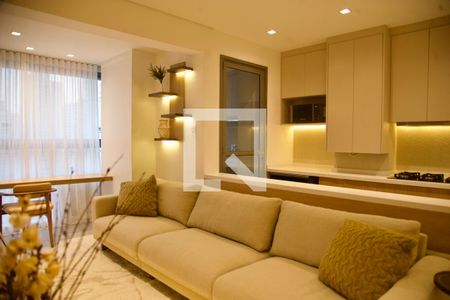 Sala de apartamento para alugar com 2 quartos, 81m² em Brooklin, São Paulo