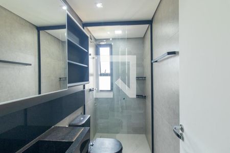 Banheiro Social de apartamento para alugar com 1 quarto, 49m² em Rebouças, Curitiba