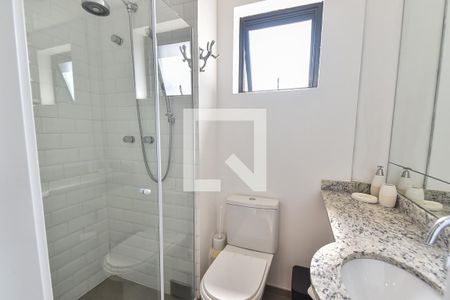 Banheiro Social de kitnet/studio à venda com 1 quarto, 21m² em Vila Mariana, São Paulo