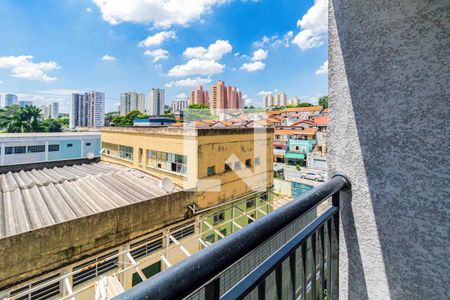 Varanda da Sala/Cozinha de apartamento para alugar com 1 quarto, 25m² em Vila Lageado, São Paulo