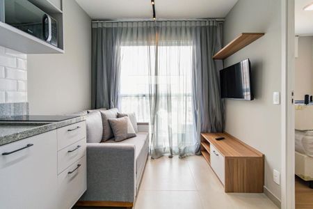 Sala/Cozinha de apartamento para alugar com 1 quarto, 25m² em Vila Lageado, São Paulo