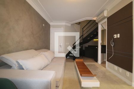 Sala de apartamento para alugar com 1 quarto, 104m² em Jardim, Santo André