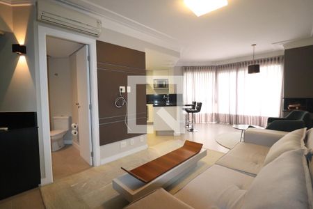 Sala de apartamento para alugar com 1 quarto, 104m² em Jardim, Santo André