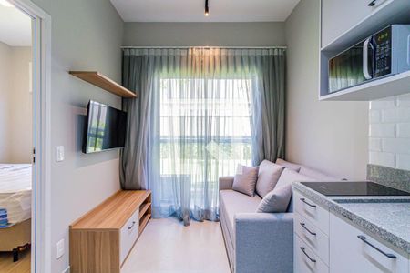 Sala/Cozinha de apartamento para alugar com 1 quarto, 25m² em Vila Lageado, São Paulo