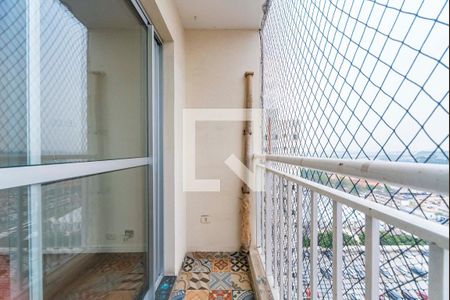 Varanda da Sala de apartamento para alugar com 3 quartos, 62m² em Vila Homero Thon, Santo André