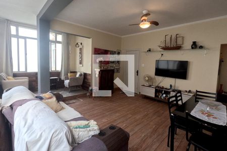 Sala de apartamento para alugar com 1 quarto, 80m² em Aparecida, Santos