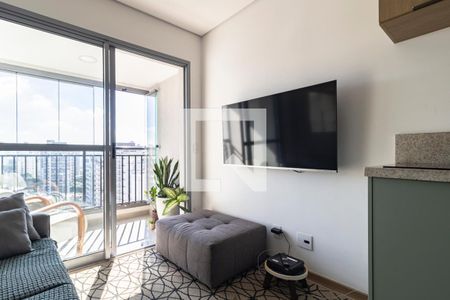Sala de apartamento para alugar com 1 quarto, 31m² em Indianópolis, São Paulo
