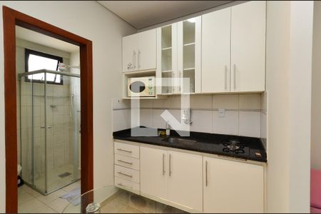 Cozinha de kitnet/studio para alugar com 1 quarto, 35m² em Centro, Belo Horizonte