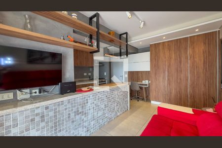 Sala de apartamento à venda com 1 quarto, 47m² em Jardim Santo Amaro, São Paulo