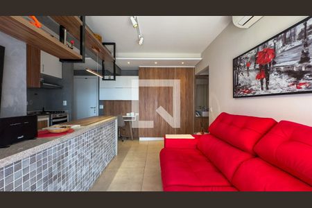 Sala de apartamento à venda com 1 quarto, 47m² em Jardim Santo Amaro, São Paulo