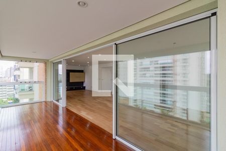 Varanda da Sala de apartamento para alugar com 3 quartos, 169m² em Brooklin, São Paulo