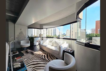 Varanda de apartamento à venda com 2 quartos, 202m² em Indianópolis, São Paulo