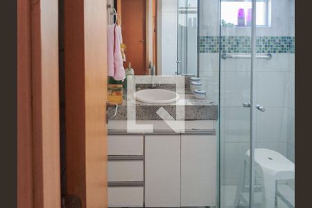 Banheiro da Suíte de apartamento à venda com 2 quartos, 56m² em Santa Cruz, Belo Horizonte