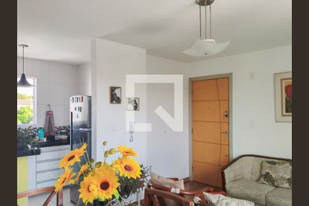 Sala de apartamento à venda com 2 quartos, 56m² em Santa Cruz, Belo Horizonte