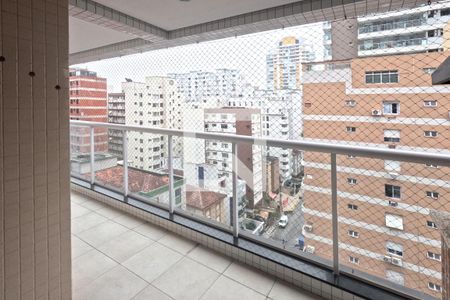 Varanda da Sala e do Quarto 1 de apartamento para alugar com 2 quartos, 101m² em Embaré, Santos