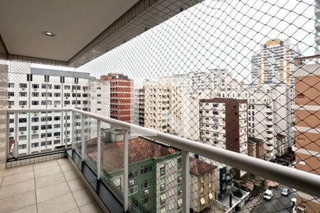 Varanda da Sala e do Quarto 1 de apartamento para alugar com 2 quartos, 101m² em Embaré, Santos