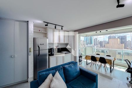Sala de kitnet/studio para alugar com 1 quarto, 41m² em Paraíso, São Paulo