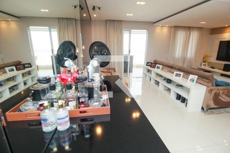 Sala de apartamento à venda com 3 quartos, 115m² em Vila Valparaíso, Santo André