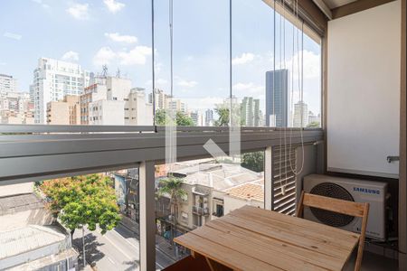 Varanda do Quarto de kitnet/studio para alugar com 1 quarto, 22m² em Consolação, São Paulo