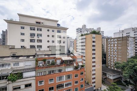 Sala/Cozinha - Vista de apartamento à venda com 1 quarto, 75m² em Cerqueira César, São Paulo