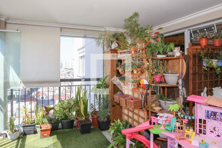 Varanda Gourmet de apartamento à venda com 3 quartos, 94m² em Vila Romana, São Paulo