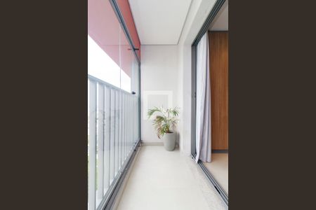 Studio - Varanda de kitnet/studio para alugar com 0 quarto, 24m² em Santo Amaro, São Paulo