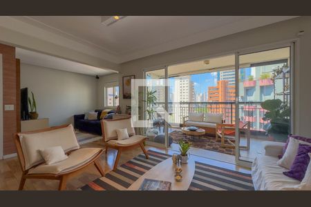 Sala de apartamento à venda com 2 quartos, 110m² em Brooklin, São Paulo