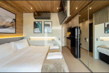 Sala/Quarto de kitnet/studio para alugar com 1 quarto, 27m² em Jardim das Acacias, São Paulo