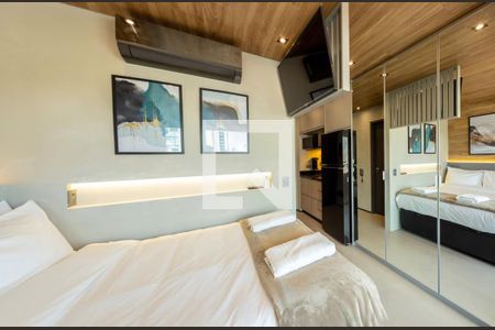 Sala/Quarto de kitnet/studio para alugar com 1 quarto, 27m² em Jardim das Acacias, São Paulo