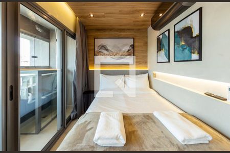 Sala/Quarto de kitnet/studio para alugar com 1 quarto, 27m² em Jardim das Acacias, São Paulo