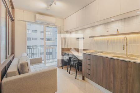 Sala de apartamento para alugar com 1 quarto, 25m² em Pinheiros, São Paulo