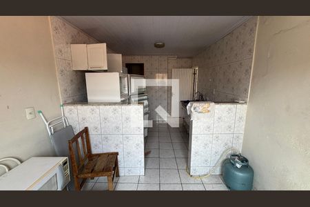 Cozinha - Sala de casa para alugar com 1 quarto, 40m² em Vila Guiomar, Santo André