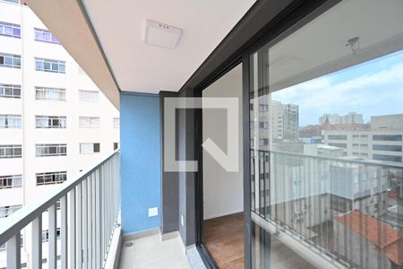 Varanda de kitnet/studio para alugar com 1 quarto, 28m² em Vila Clementino, São Paulo