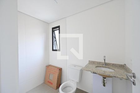 Banheiro Social  de kitnet/studio para alugar com 1 quarto, 28m² em Vila Clementino, São Paulo
