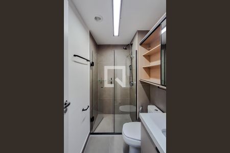 Banheiro de kitnet/studio para alugar com 1 quarto, 26m² em Vila Mariana, São Paulo