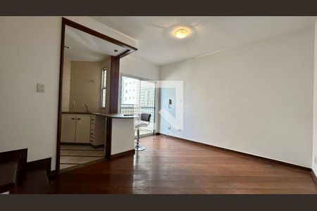 Sala/cozinha de apartamento à venda com 1 quarto, 50m² em Lourdes, Belo Horizonte
