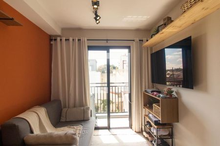 Sala/Cozinha de apartamento à venda com 1 quarto, 28m² em Santa Quiteria, Curitiba