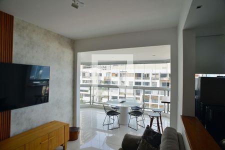 Sala de apartamento para alugar com 1 quarto, 65m² em Barra da Tijuca, Rio de Janeiro