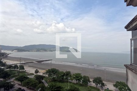 Vista frontal da Sala de apartamento para alugar com 1 quarto, 80m² em Aparecida, Santos