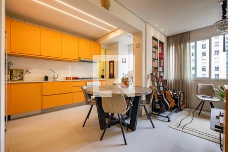 Sala/Cozinha de apartamento à venda com 1 quarto, 97m² em Paraíso, São Paulo
