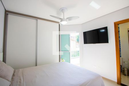 Quarto 1 - Suíte de apartamento à venda com 3 quartos, 90m² em Vila Valparaíso, Santo André