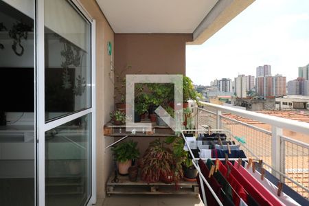 Varanda de apartamento à venda com 2 quartos, 53m² em Centro, Diadema