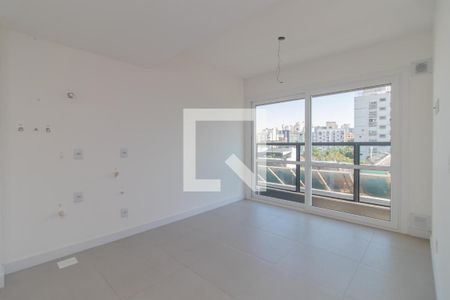 Sala/Cozinha de apartamento à venda com 1 quarto, 33m² em Farroupilha, Porto Alegre