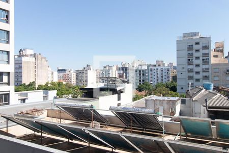 Vista da Sala/Cozinha de apartamento à venda com 1 quarto, 33m² em Farroupilha, Porto Alegre