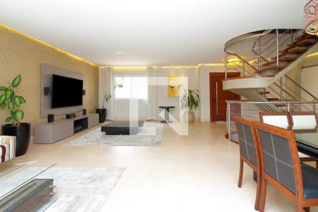 Sala de casa de condomínio à venda com 6 quartos, 470m² em Campo Belo, São Paulo