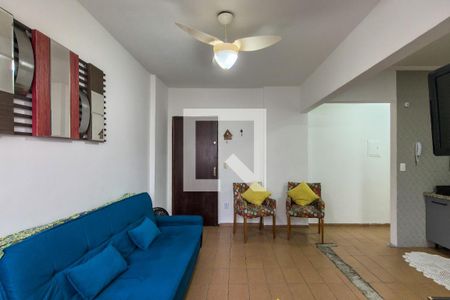 Sala de apartamento para alugar com 1 quarto, 50m² em Guilhermina, Praia Grande