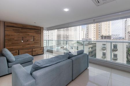 Varanda da Sala de apartamento para alugar com 3 quartos, 164m² em Brooklin, São Paulo