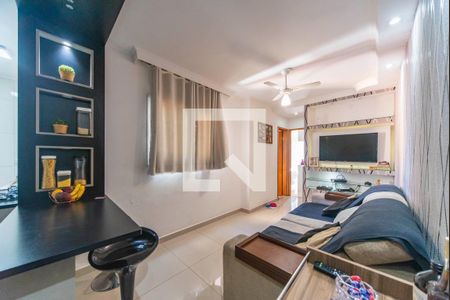 Sala de apartamento à venda com 2 quartos, 105m² em Vila Helena, Santo André